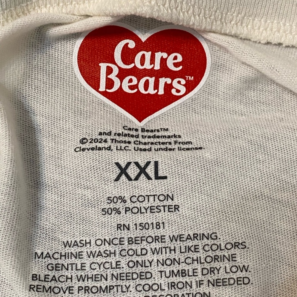 Care Bears Off White Kids Short Sleeve Tee XXL NWT - Picture 4 of 4